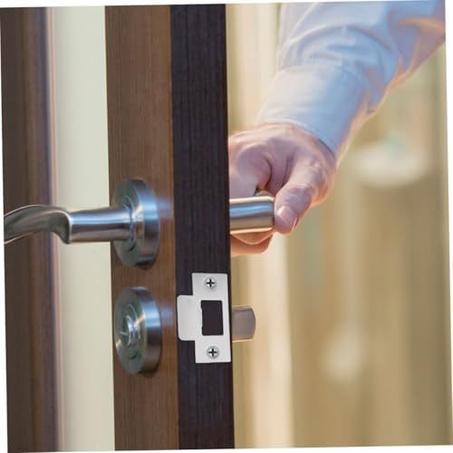 6-Piece Stainless Steel Deadbolt Strike Plate Set
