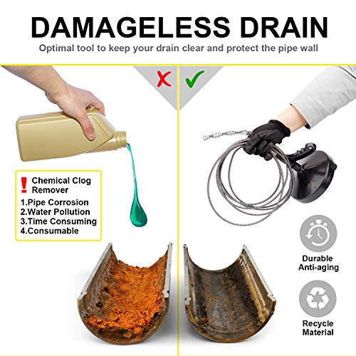 Drain Auger 25 Ft Heavy Duty_drain Clog Remover Effective for All Homes