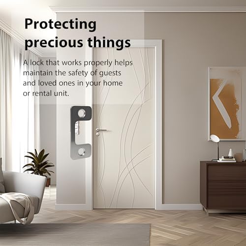 Adjustable Door Strike Plate for Home Rental Security