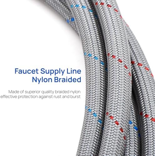 High-Quality Faucet Supply Line 12 x G 38 x G 38Thread Extend Hose with 304 Stainless Steel Nut