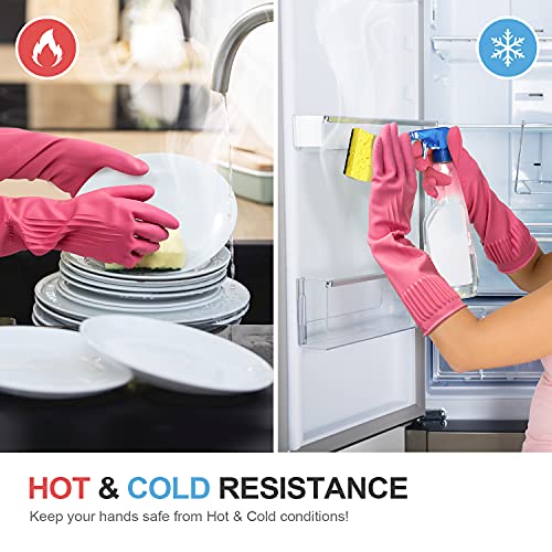 Essential Reusable - Non-Slip Kitchen Gloves Medium 2 Pairs