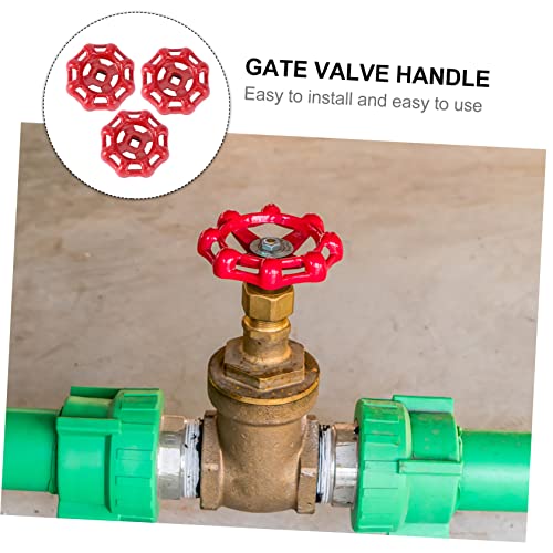 Sturdy Red Metal Faucet Handle