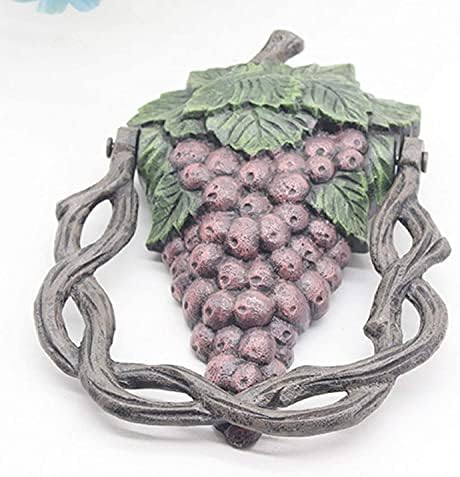 Vintage Door Knocker - Front Door Decor piece with Cast IronPurple Grape Handle