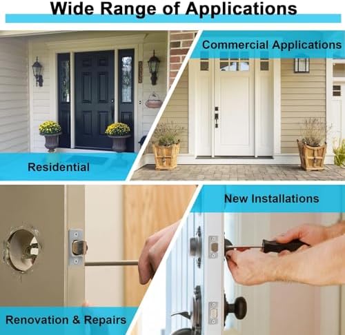 Adjustable Exterior Door Strike Plate Set
