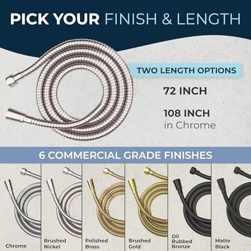 72-Inch Metal Shower Hose