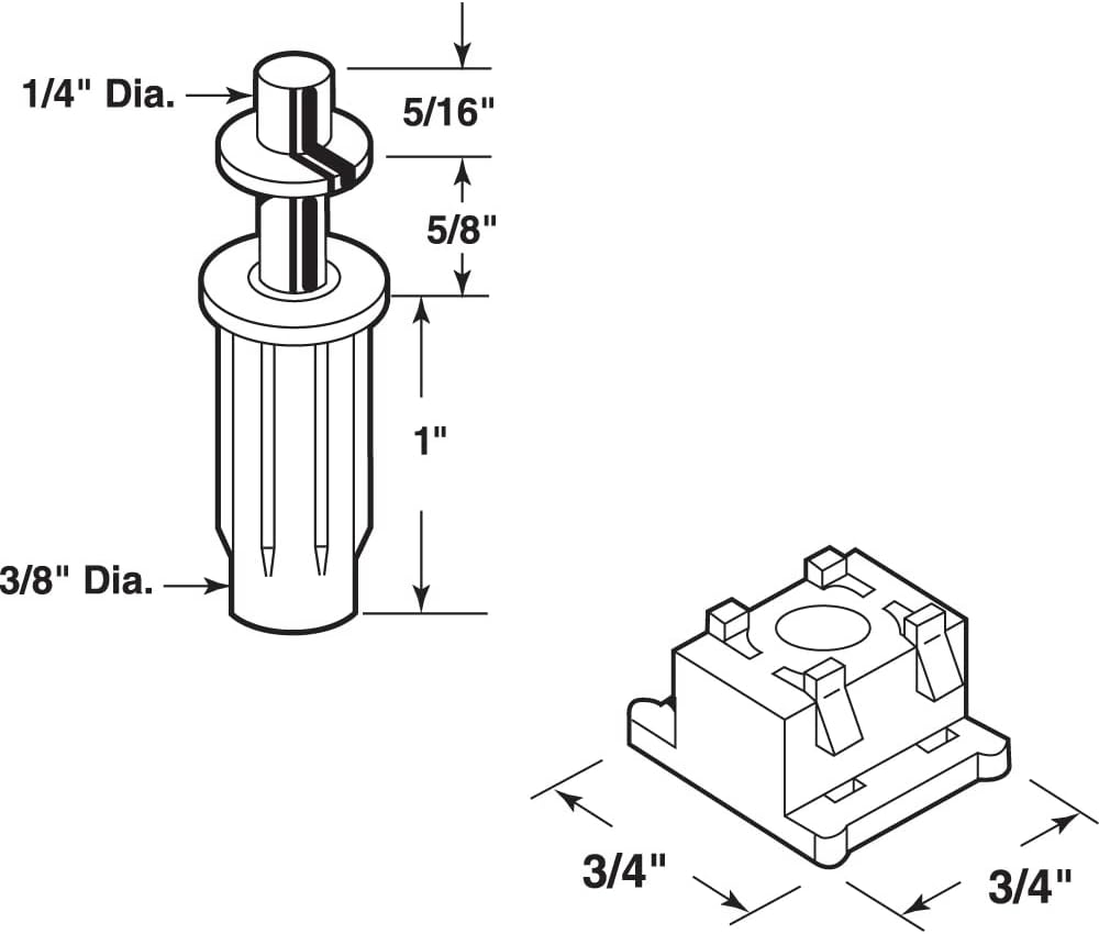 Get the PRIME-LINE 7282 Bi-Fold Door Top Guide Set 2-Piece Base Top Guide for 38 In Doors in a Single Purchase