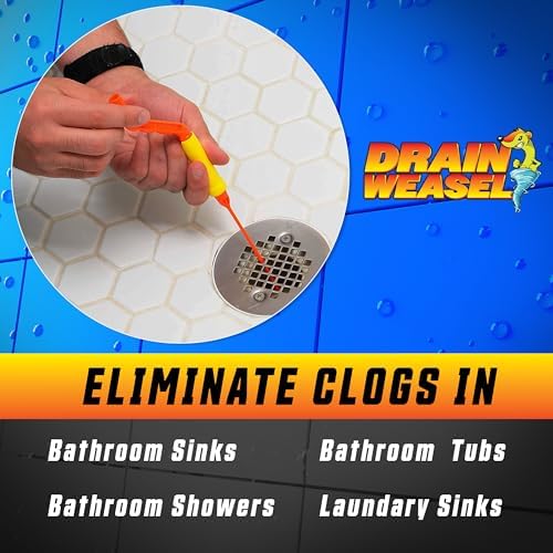 18-inch FlexiSnake Drain WeaselReusable Hair Clog Remover for Pipes Drains