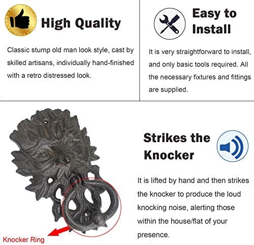 KOANNIS Vintage Cast Iron Door Knocker