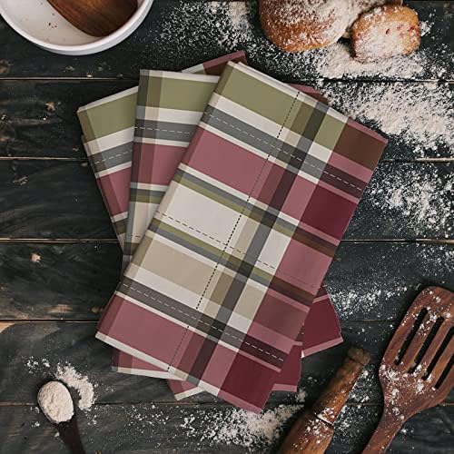 Multi-Color Checkered Kitchen Towels