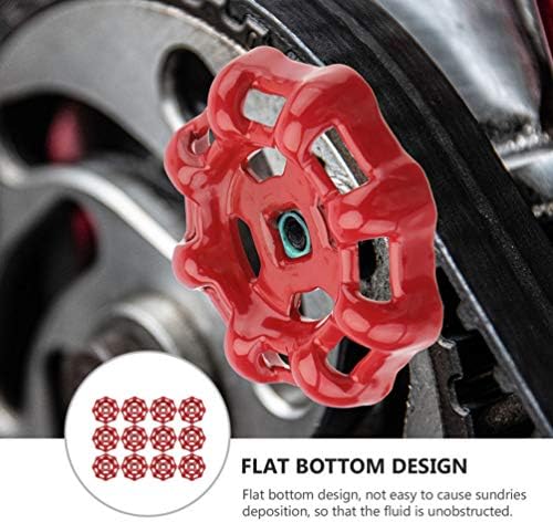 Hemoton Decor Faucet Handle Set - 12-Piece Brass Cast Steel Rust-Resistant Easy Install Durable Versatile