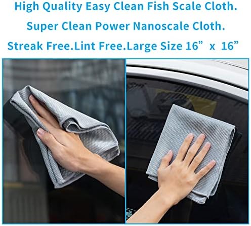 VPMURUGA Magic Glass Window Cleaner Streak-Free Microfiber Cloth