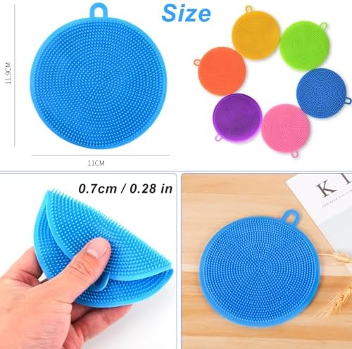 MISSJOJIAY silicone dish scrubber reusable kitchen tools for fasting cleaning