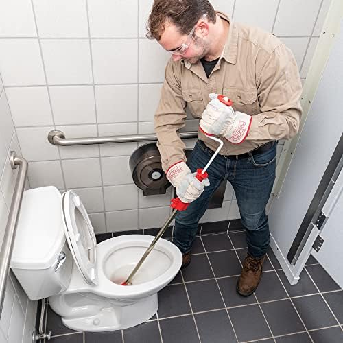 Efficient Toilet Auger with 3-Foot Snake for Fast Blockage Clearance