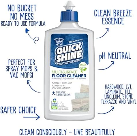 Quick Shine Rapid Clean Multi-Surface Spray mop with Reusable Pads Safe Floor Cleaner Durable Eco-Friendly
