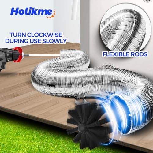 60-Foot Dryer Vent Cleaner Kit for Efficient Lint Removal