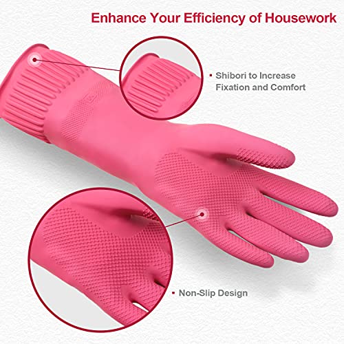 Essential Reusable - Non-Slip Kitchen Gloves Medium 2 Pairs