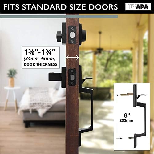 Ilyapa Modern Door Handleset for Secure Exterior Doors