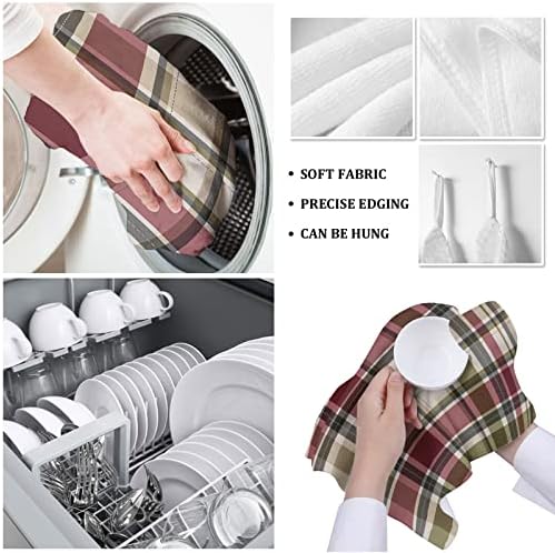 Multi-Color Checkered Kitchen Towels
