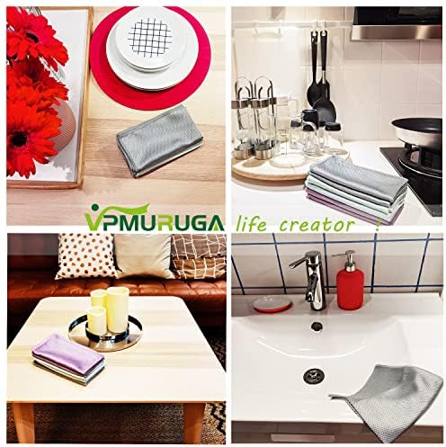 VPMURUGA Magic Glass Window Cleaner Streak-Free Microfiber Cloth