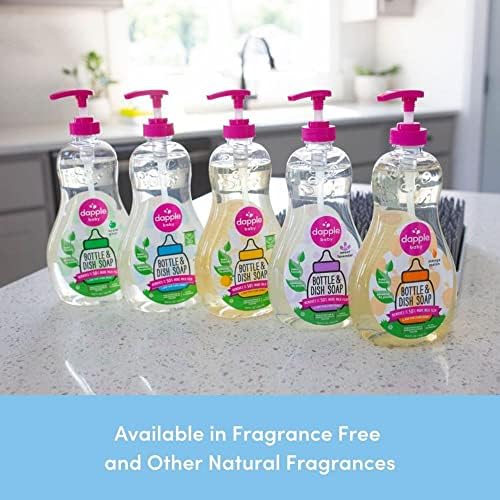 DApple Baby Dish Soap Hypoallergenic Plant-Based 1 Pump Included