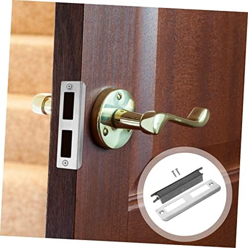 Stainless Steel Door Plate Kit for DeadboltInstallation - Secure Durable Door Reinforcement