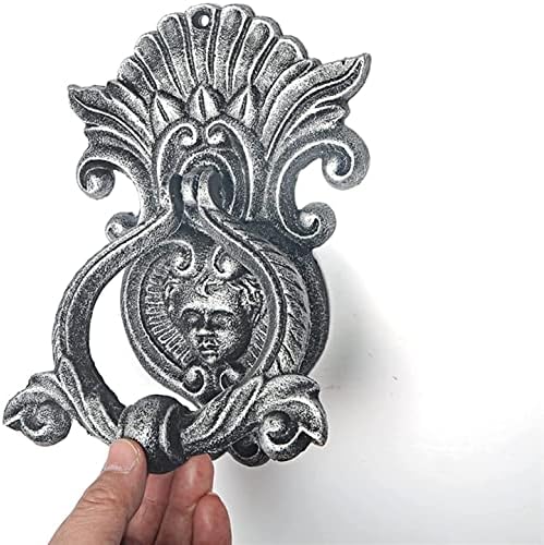 SEVEEZ Vintage Farmhouse Wrought Iron Angel Door Knocker