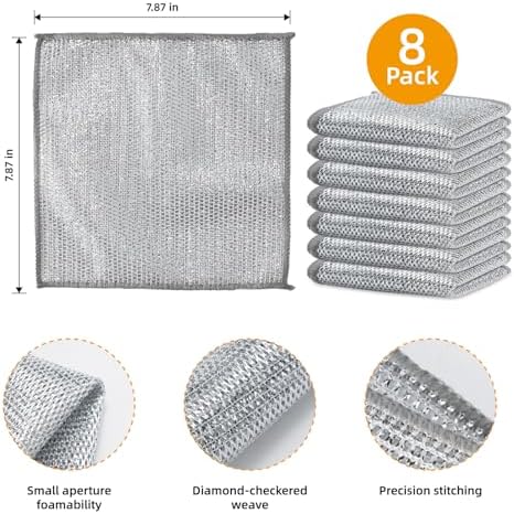 Multipurpose Wire Cleaning Cloth for Kitchen Metal Surfaces