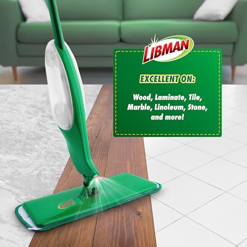 Libman Freedom Spray Mop Kit with 24 Oz Tank and 3 Replacement Heads