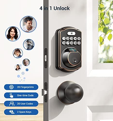 Biometric Door Lock Fingerprint Unlock Home