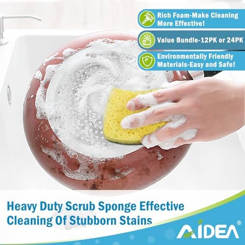 AIDEA 24-Piece Heavy Duty Kitchen Sponges