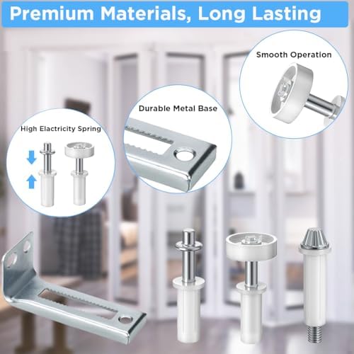 Bifold Door Hardware Kit with Track Guide Wheels