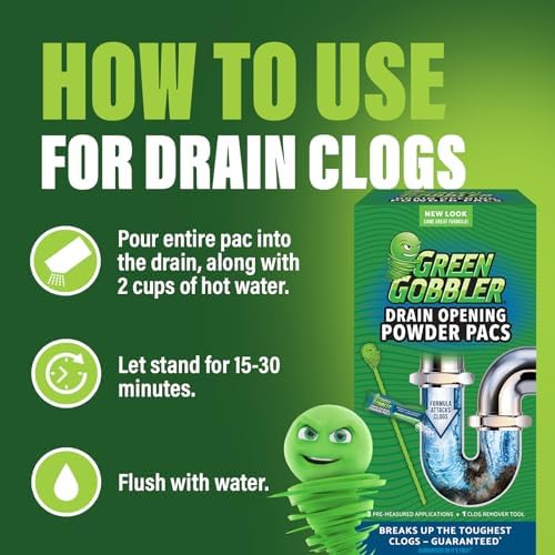 Green Gobbler All in One 5 Pac for Drain Clogs