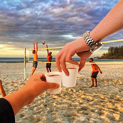 Perfectly White 300 Pcs 6 oz Disposable Cups Coffee Tea More