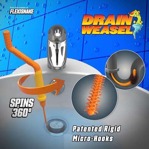 FlexiSnake Pro Drain Weasel Sink Snake Hair Clog Remover Tool