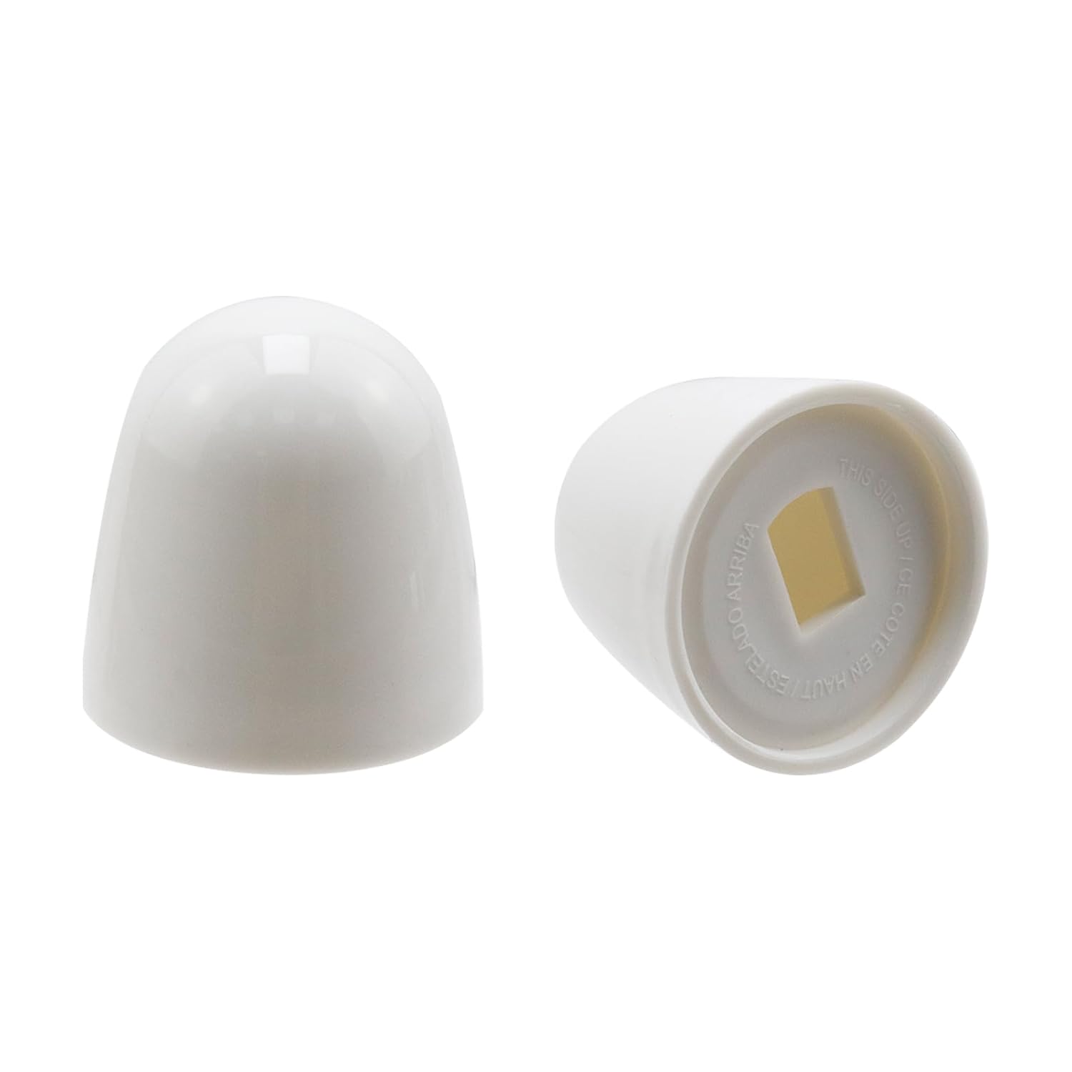 Dahszhi 5-Set Plastic Toilet Bolt Caps 10 Spacers with Easy Snap-In Fit for 14 or 516 Threaded Bolts