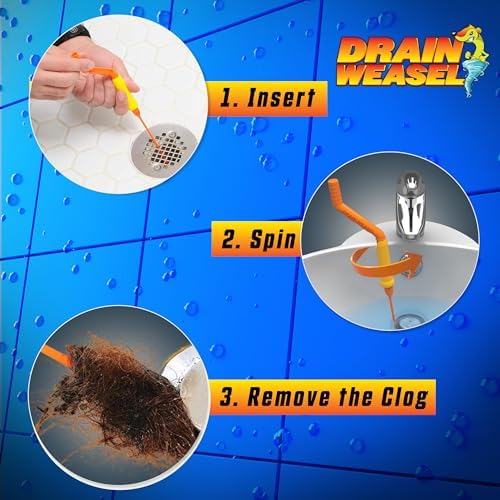 FlexiSnake Pro Drain Weasel Sink Snake Hair Clog Remover Tool