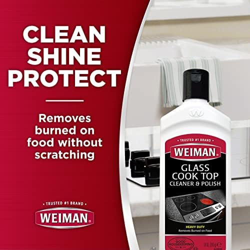 Weiman Cooktop Cleaner Set for Daily Effortless Cleaning