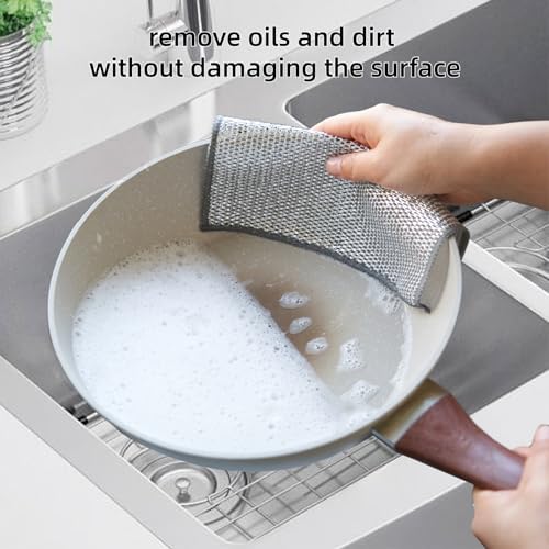 Multipurpose Wire Cleaning Cloth for Kitchen Metal Surfaces