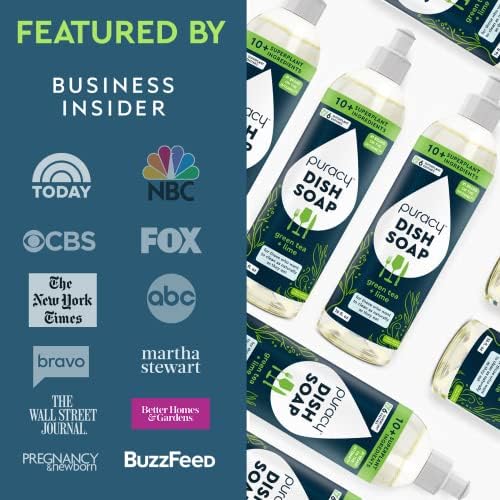Puracy Natural Dish Soap - Green Tea Lime