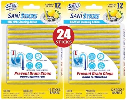 Sani 360 Sani Sticks Eliminate Drains Odors 24 Count