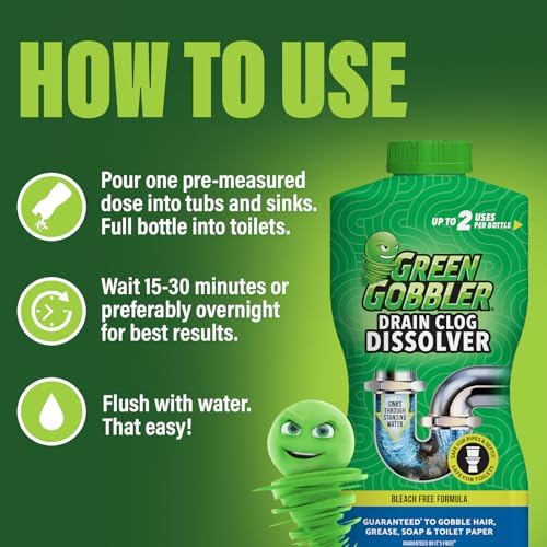Green Gobbler 31 oz Drain Clog Dissolver