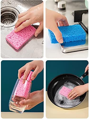 12-Piece Natural Kitchen Sponges for Kids