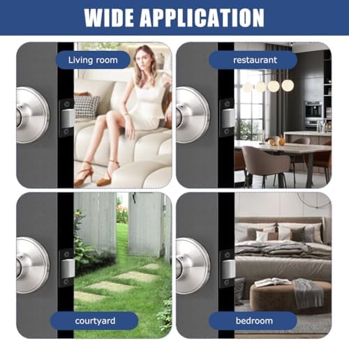 2 Pack Deadbolt RestorerStrike PlatesStainless Steel Latch Rest Home Security Door Repair