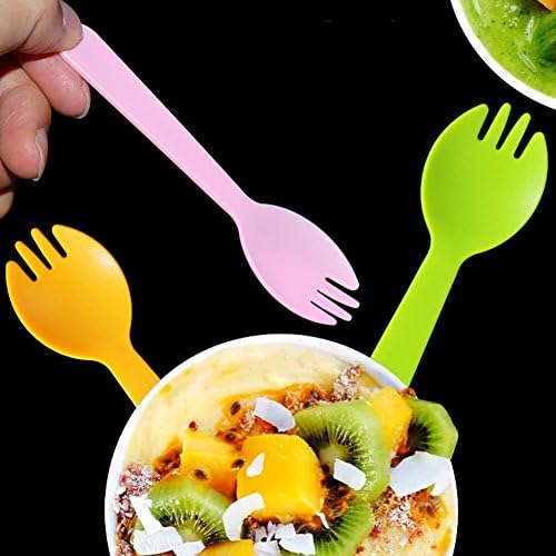 100PCS Disposable Spork Set