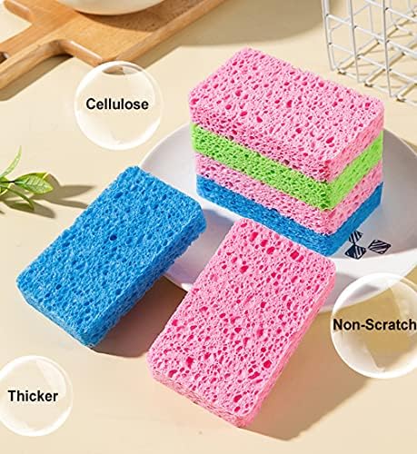 12-Piece Natural Kitchen Sponges for Kids