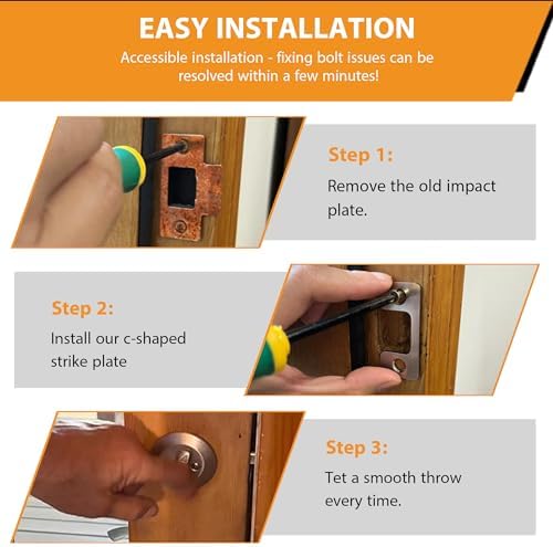 Adjustable Door Strike Plate for Home Rental Security