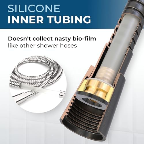 Secure Reliable Metal Shower Hose Extend Your Reach for a KINK-FREE Experience