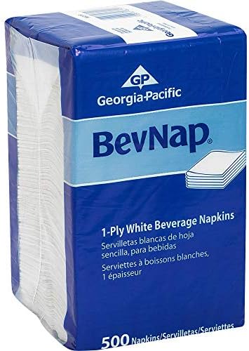 Dixie 1-Ply Beverage Paper Napkins 4000 Count 14 Fold White