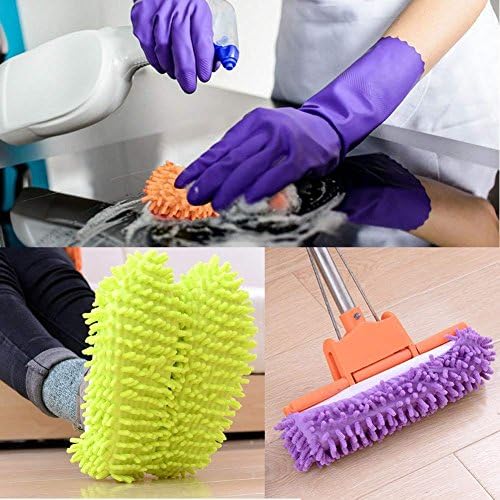 5-Piece Soft Dust Mops for Family Use