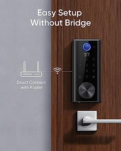 Eufy Security Smart Lock S230 Front Door Lock with Fingerprint Wi-Fi Remote Access